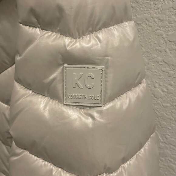 Kenneth Cole Women's  Puffer with Faux Fur Trimmed Hood - Picture 6 of 14